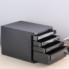 晨光（M&G）ADM95297 四层带锁文件柜 黑色 单个装