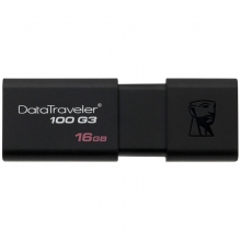 金士顿（Kingston）DT100 G3 U盘 16G USB3.0接口 黑色