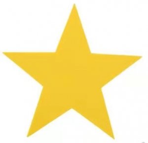 国产 五角星手牌 直径35cm 黄色