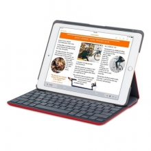 罗技（Logitech） 帆布蓝牙键盘 保护套（Folio）适用于 iPad Air 2 红色
