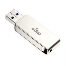 爱国者（aigo） U330 128G USB3.0高速全金属旋转U盘 银色