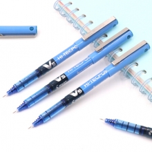 百乐（PILOT） BX-V5 针管走珠笔签字笔（耐水性）中性笔 0.5mm  天蓝色、单支