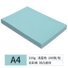 天章(TANGO) A4 210g 凹凸皮纹纸 浅蓝色 100张/包