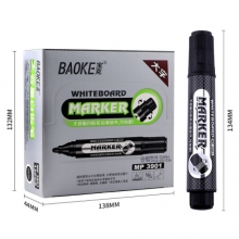 宝克（BAOKE） MP3901 可加墨白板笔 12支/盒 黑色 （计价单位：支）