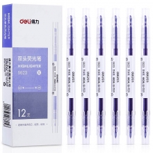 得力S623荧光笔(紫) 12/盒/144/包1728/箱 （计价单位：支）