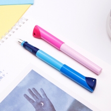 得力 A907 学生矫姿钢笔(可擦纯蓝/笔壳蓝)(1支/盒)