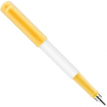 得力A901学生矫姿钢笔(可擦纯蓝/笔壳黄)(1支/盒)