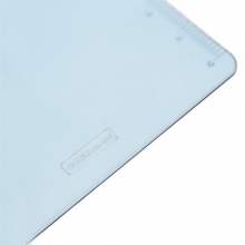 得力（deli） 9256 透明塑料板夹 A4 透明蓝