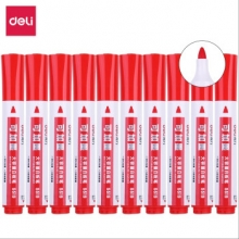 得力 S519 可加墨大容量白板笔(红) 10支/盒 （计价单位：支）