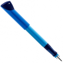 得力 A907 学生矫姿钢笔(可擦纯蓝/笔壳蓝)(1支/盒)