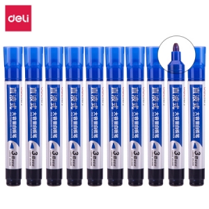 得力 S518 白板笔(蓝) 10支/盒 单支 （计价单位：支）