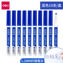 得力 S515 白板笔(蓝) 10支/盒 （计价单位：支）