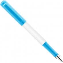 得力A901学生矫姿钢笔(可擦纯蓝/笔壳浅蓝)(1支/盒)