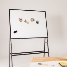 晨光（M&G）支架式白板A型架可移动可翻转白板双面磁性办公会议写字板 单个带包装 90*120厘米ADBN6426