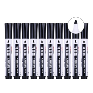 得力 S519 可加墨大容量白板笔(黑) 10支/盒 （计价单位：支）
