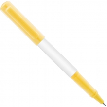 得力A902学生矫姿钢笔(可擦纯蓝/笔壳黄)(1支/盒)