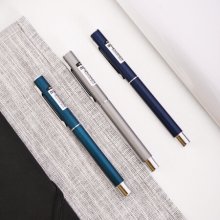 得力 （deli ）S81金属中性笔 0.5mm 蓝色 （计价单位：支）