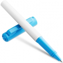 得力A902学生矫姿钢笔(可擦纯蓝/笔壳浅蓝)(1支/盒)