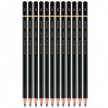 得力 6843-10B  高级绘图铅笔(绿色)(12支/盒) 24/盒/192/箱