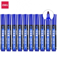 得力 S569 可加墨大容量记号笔(蓝) 10支/盒 （计价单位：支）