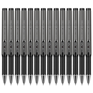 得力 (deli)S73 1.0mm办公中性笔碳素签字笔 12支/盒 黑色 （计价单位：支）