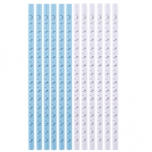 得力58142_三角杆2B书写铅笔12支(蓝) 12/盒/288/箱