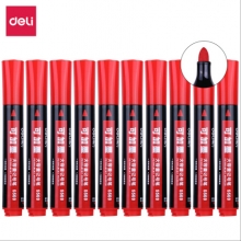 得力 S569 可加墨大容量记号笔(红) 10支/盒 （计价单位：支）