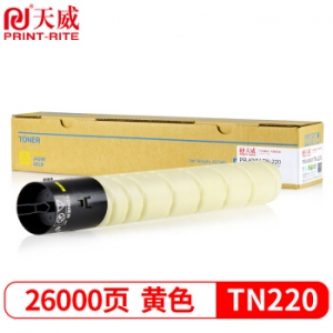 天威 KONICA MINOLTA-TN220-510G-黄复粉粉盒 经典装 适用于柯尼卡美能达C221/C221S/C281/C7122/C7128