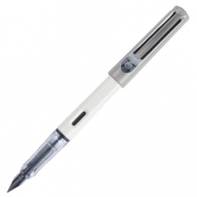 毕加索（pimio）钢笔签字笔男女士学生成人练字用正姿笔握商务办公0.5mm 619灰白色