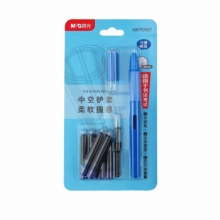 晨光 HAFP0987 可换墨囊钢笔组合卡装 蓝色墨囊 笔杆混色