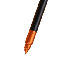 毕加索（pimio）钢笔签字笔特细0.38mm男女学生用成人书写用礼盒装礼品笔星球系列977星橙