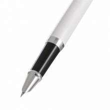 毕加索（pimio）钢笔带小墨水礼盒套装男女成人办公财务特细笔0.38mm学生书法练字墨水笔T717瓷白色