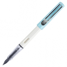 毕加索（pimio）钢笔签字笔男女士学生成人练字用正姿笔握商务办公0.5mm 619蓝白色