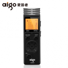 爱国者（aigo） R5503录音笔16G专业高清远距降噪 声控录音商务会议录音笔迷你小巧学生录音器 黑色 16G
