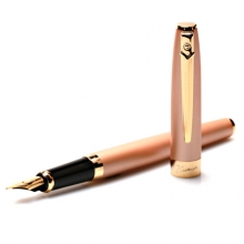 毕加索（pimio）钢笔签字笔男女士练字笔书法笔学生用成人练字墨水笔0.5mm曼陀林系列717玫瑰金
