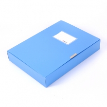 晨光档案盒塑料耐用牢固粘扣 A4文件盒资料盒 蓝色 3寸档案盒经济型ADM94814