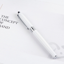 毕加索（pimio）钢笔礼盒装墨水套装男女士签字笔商务办公书写0.5mm 605瓷白色