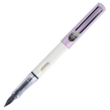 毕加索（pimio）钢笔签字笔男女士学生成人练字用正姿笔握商务办公0.5mm 619紫白色