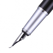 毕加索（pimio）916美工笔弯头弯尖书法钢笔男女士练字成人学生用笔明尖1.0mm马拉加系列纯黑色