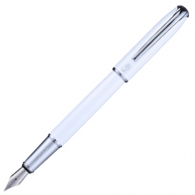 毕加索（pimio）钢笔签字笔男女士成人学生用练字笔0.5mm墨水笔马拉加系列916慕白色