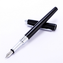 毕加索（pimio）钢笔签字笔男女士商务办公成人学生用0.5mm墨水笔奥尔塔系列701亮黑