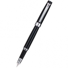 毕加索（pimio）5505钢笔礼盒装男女士签字笔墨水套装办公商务礼品0.5mm亮黑银夹