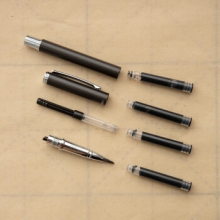 得力 74294 钢笔式毛笔(深灰色) 12/盒/144/箱