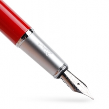 毕加索（pimio）钢笔签字笔特细EF尖男女士成人学生用练字笔商务办公墨水笔马拉加系列916法兰红
