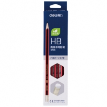 得力S935-HB高级书写铅笔(红色)(12支/盒) 24/盒/288/箱