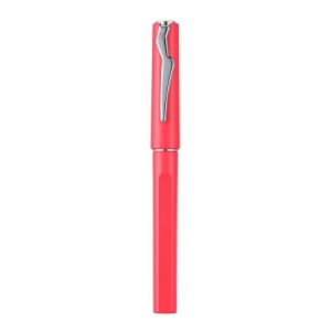 毕加索（pimio）钢笔签字笔男女士学生用成人练字笔0.5mm墨水笔伊斯塔系列618磨砂红