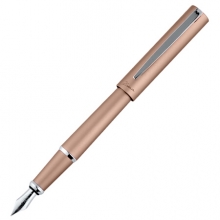 毕加索（pimio）钢笔签字笔男女士学生成人练字用笔0.5mm商务办公礼品凡德罗系列962亚麻棕