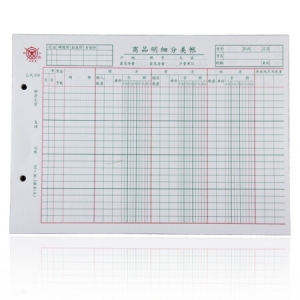 成文厚 201-513 16开分栏式物品帐 财务用品 乙式513 100页/本