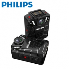 飞利浦 （PHILIPS ）VTR-8110 执法记录仪 音视频记录仪高清红外夜视 高清摄像机 防水IP68级 128G内存