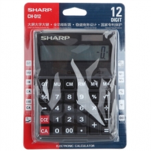 夏普（SHARP）CH-D12 商务计算器 黑色